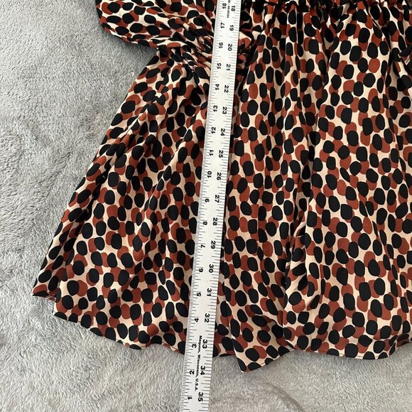 NWT Kate Spade Dotty Leopard Spin Dress Women's XS Animal Print Mini Long Sleeve - Picture 7 of 8